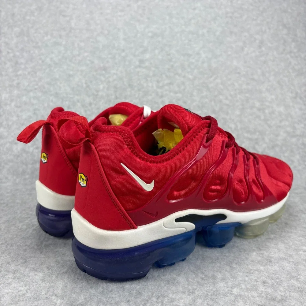 Nike Air VaporMax Plus Men 8.5 Red Blue White USA Firecracker Running 924453-601